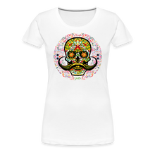 Charger l&#39;image dans la galerie, T-shirt Femme Calavera mexicana - blanc
