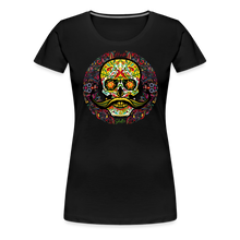 Charger l&#39;image dans la galerie, T-shirt Femme Calavera mexicana - noir
