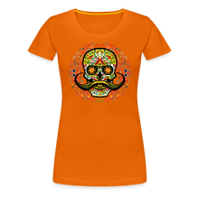 Charger l&#39;image dans la galerie, T-shirt Femme Calavera mexicana - orange
