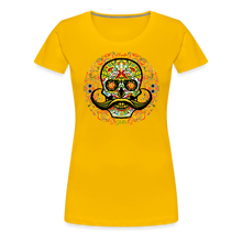 Charger l&#39;image dans la galerie, T-shirt Femme Calavera mexicana - jaune soleil
