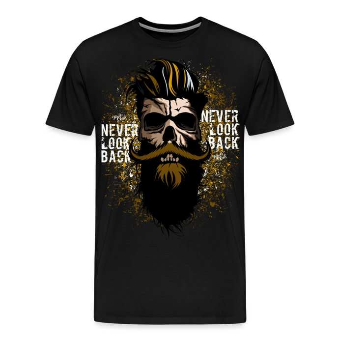 T-shirt Homme Never Look Back - noir