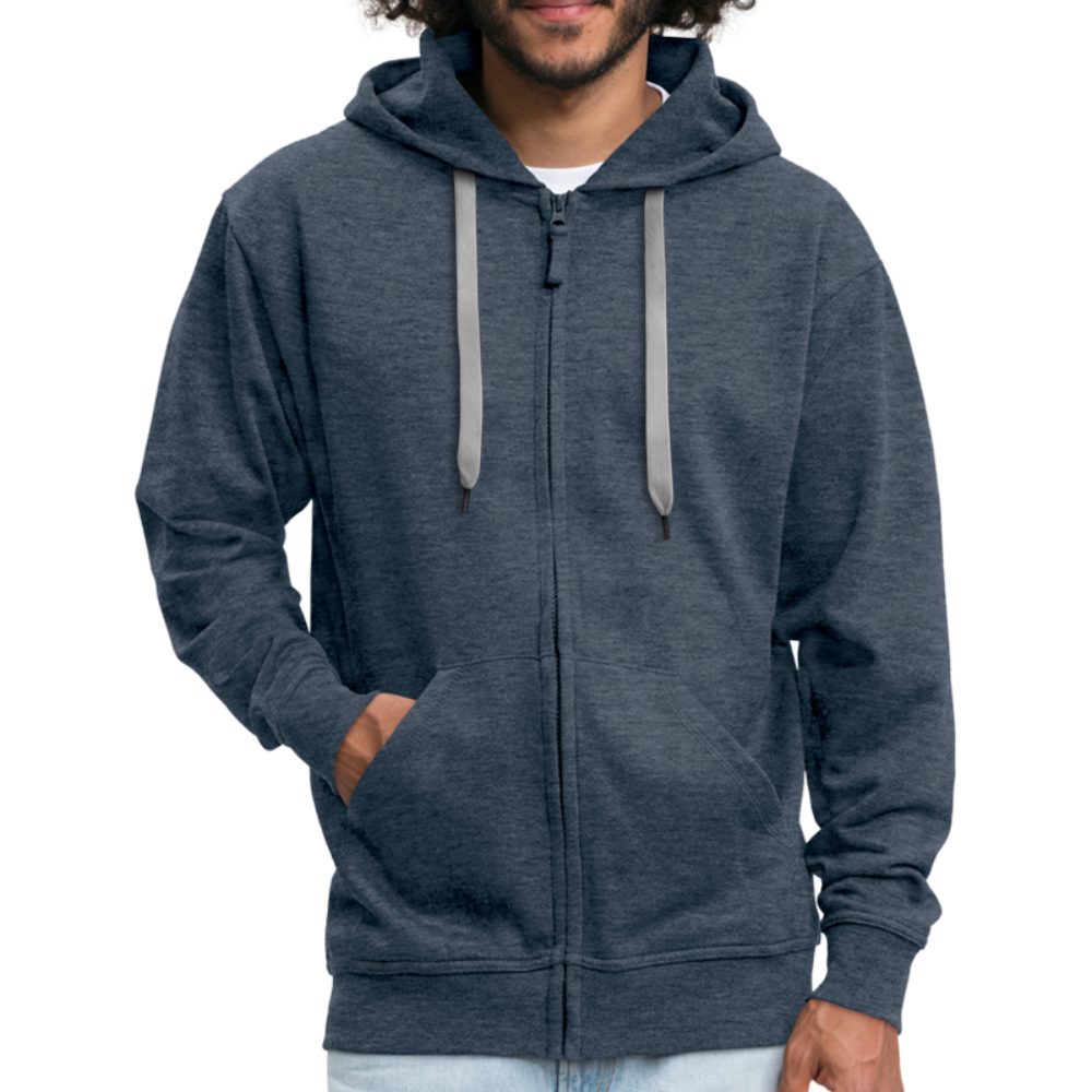 Sweat-shirt Zippé à capuche Hommes Live to Drive - bleu jeans