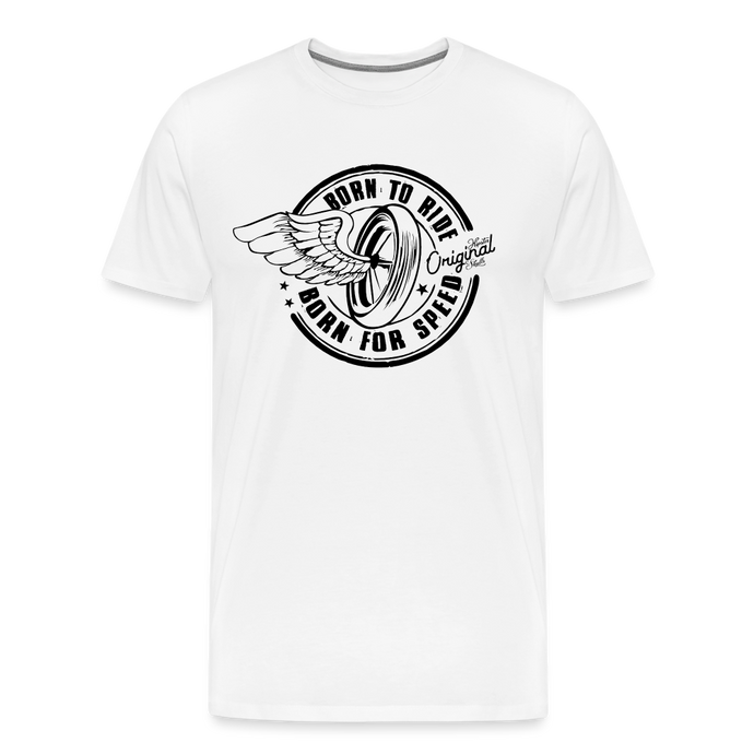 T-shirt Homme Wheel wing - blanc