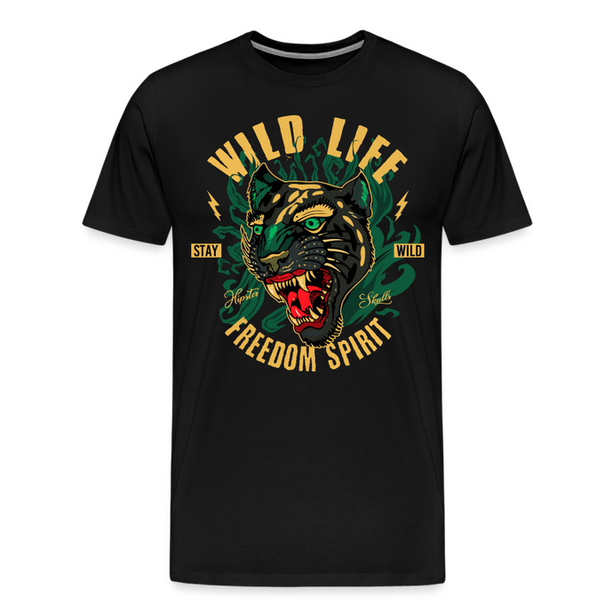 T-shirt Homme Wild Life - noir