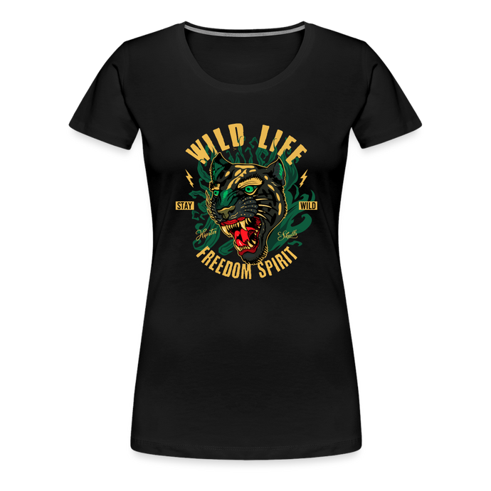 T-shirt Femme Wild Life - noir