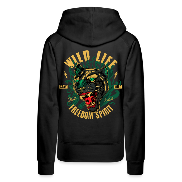 Sweat-shirt à capuche femmes Wild Life - noir