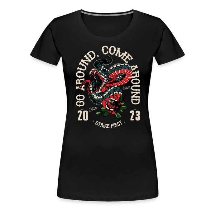 T-shirt Femme Go around - noir