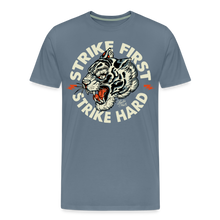Charger l&#39;image dans la galerie, T-shirt Homme Strike Hard Tiger - gris bleu
