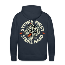 Charger l&#39;image dans la galerie, Sweat-shirt à capuche hommes Strike first Tiger - marine
