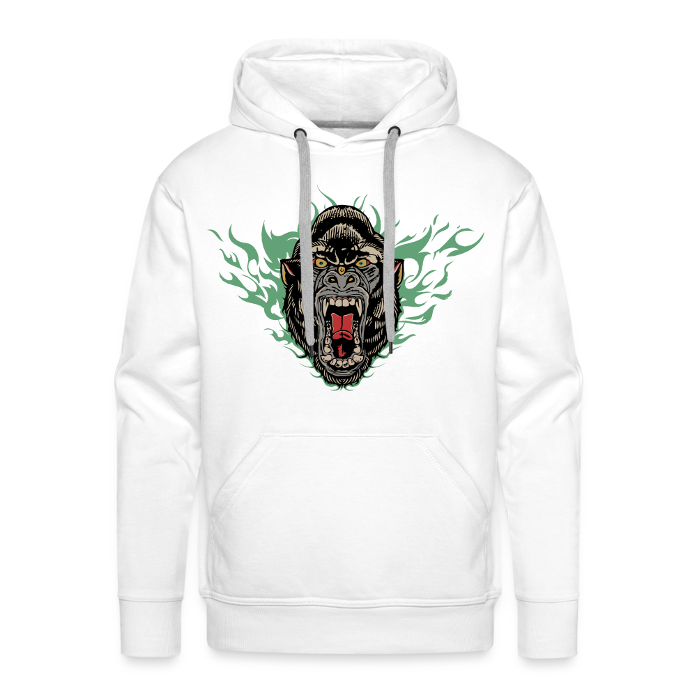 Sweat-shirt à capuche hommes Wild Bold - blanc