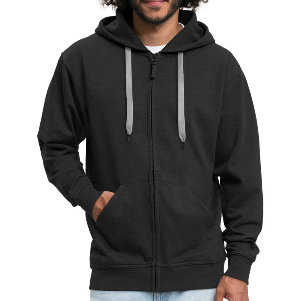 Sweat-shirt Zippé à capuche Hommes Gorille - noir