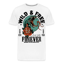 Charger l&#39;image dans la galerie, T-shirt Homme Wild Free Tattoo snake - blanc

