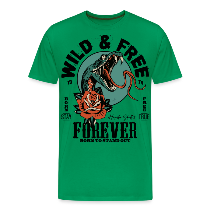 T-shirt Homme Wild Free Tattoo snake - vert