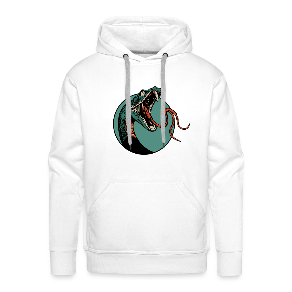 Sweat-shirt à capuche hommes Wild & Free Snake - blanc