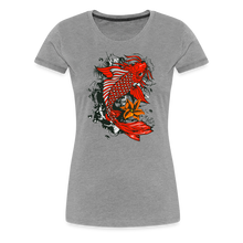 Charger l&#39;image dans la galerie, T-shirt Femme Koi Fish - gris chiné

