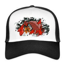 Charger l&#39;image dans la galerie, Casquette Trucker Koi Fish - blanc/noir
