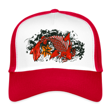 Charger l&#39;image dans la galerie, Casquette Trucker Koi Fish - blanc/rouge
