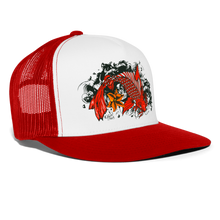 Charger l&#39;image dans la galerie, Casquette Trucker Koi Fish - blanc/rouge
