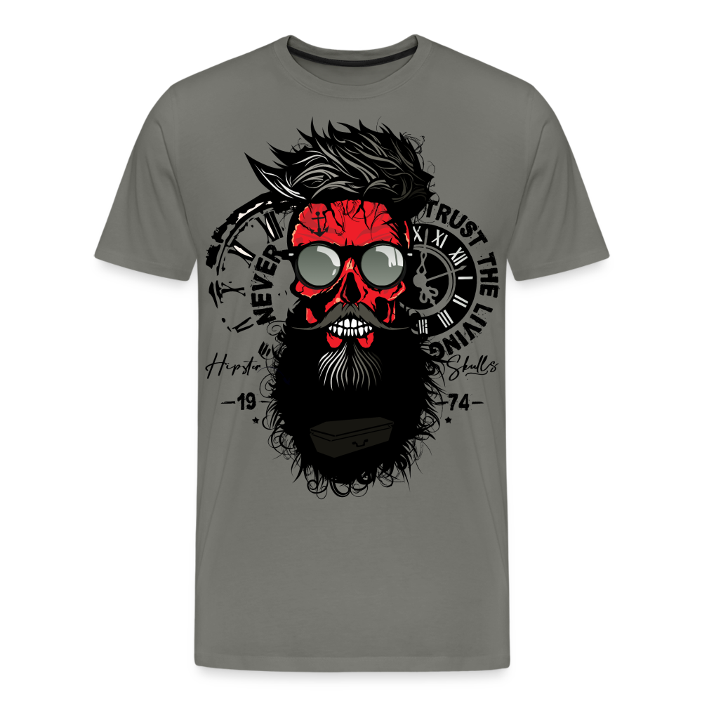 T-shirt Homme Never Trust - asphalte