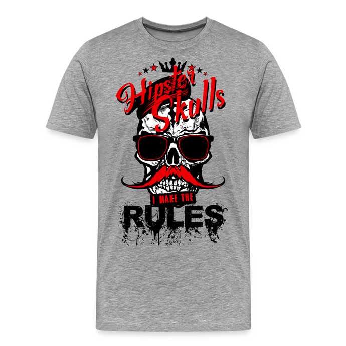 T-shirt Homme I make the rules - gris chiné