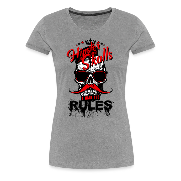 T-shirt Femme I make the rules - gris chiné