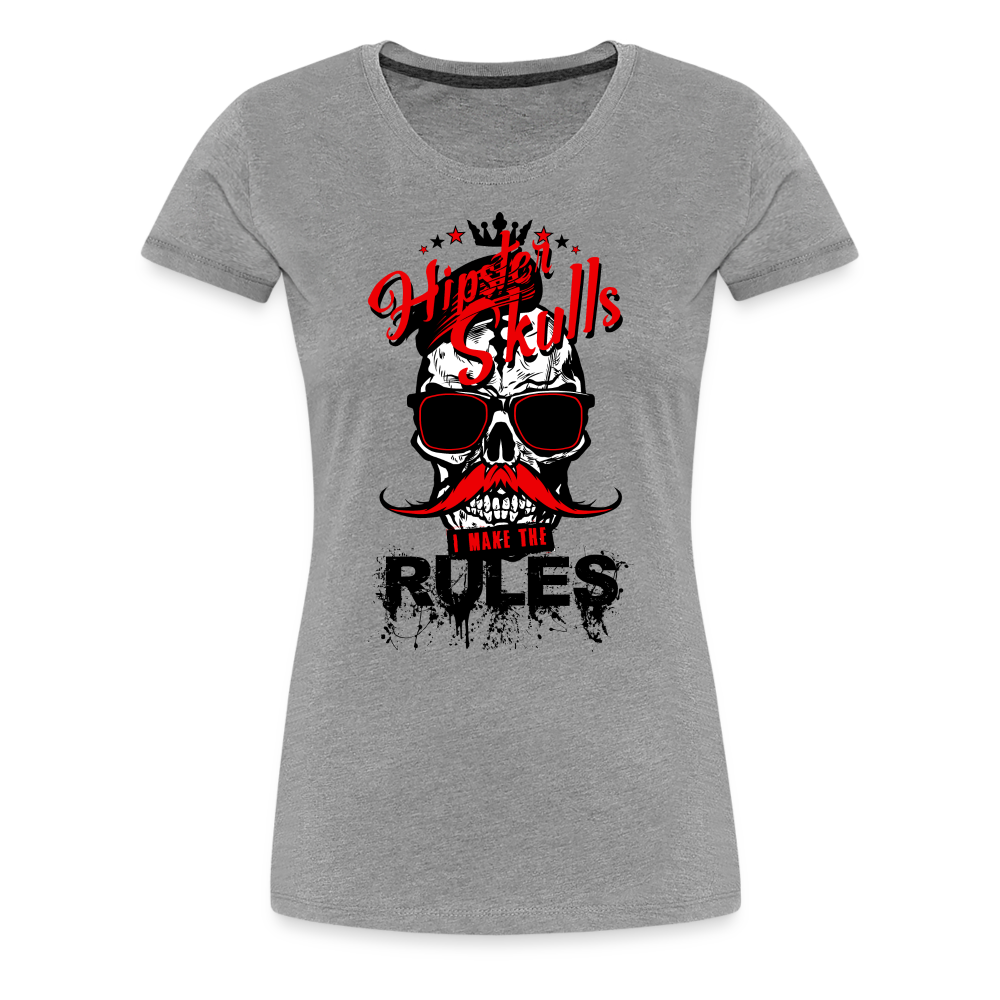 T-shirt Femme I make the rules - gris chiné