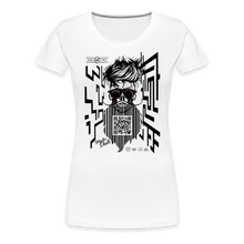 Charger l&#39;image dans la galerie, T-shirt Femme QR Code - blanc
