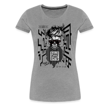 Charger l&#39;image dans la galerie, T-shirt Femme QR Code - gris chiné

