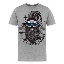 Charger l&#39;image dans la galerie, T-shirt Homme Hipster Nordic Warrior - gris chiné
