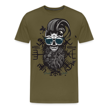 Charger l&#39;image dans la galerie, T-shirt Homme Hipster Nordic Warrior - kaki
