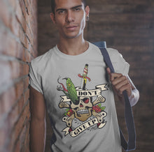 Charger l&#39;image dans la galerie, T-shirt Homme Old school tattoo don&#39;t give up
